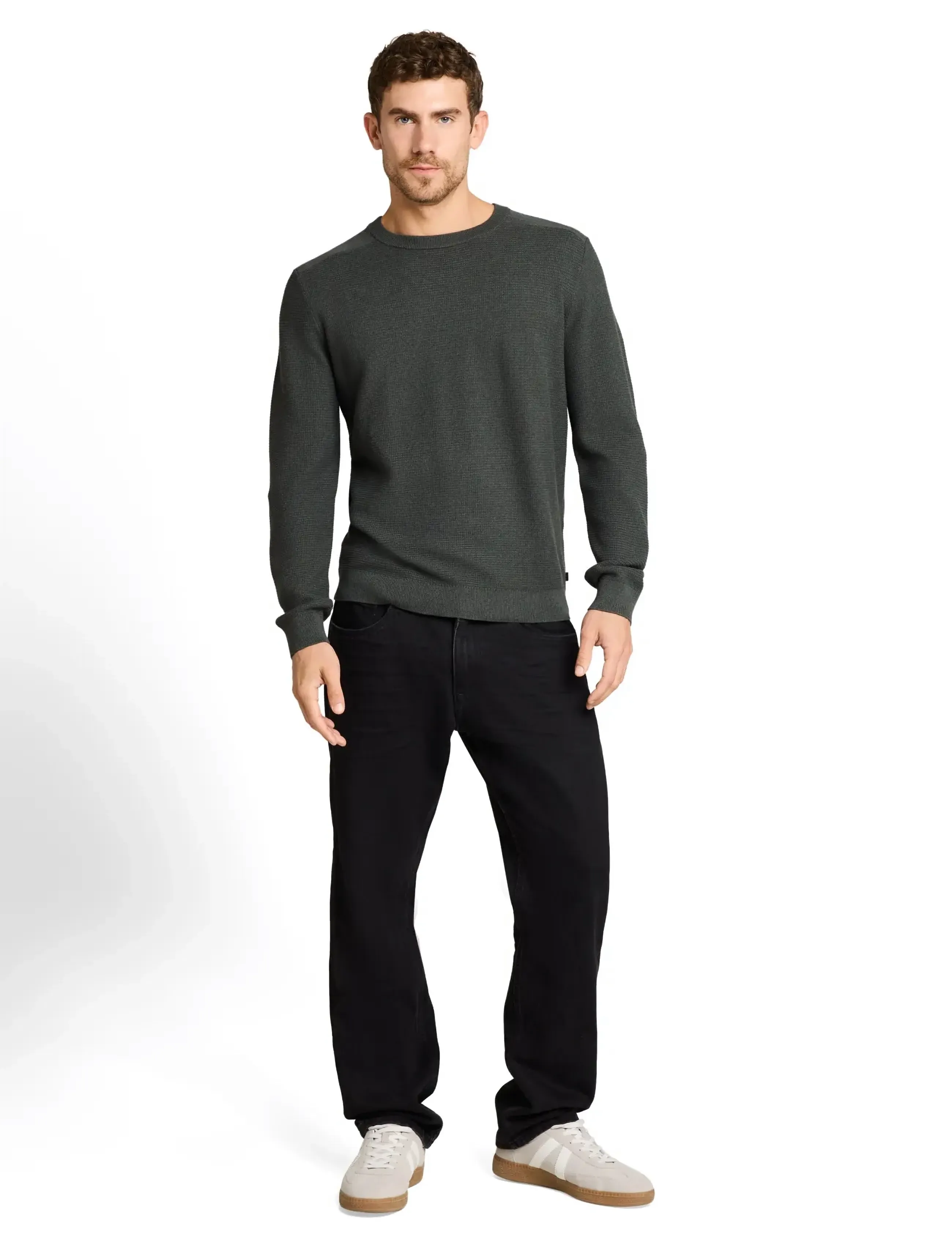 Structured Crew Neck Knit