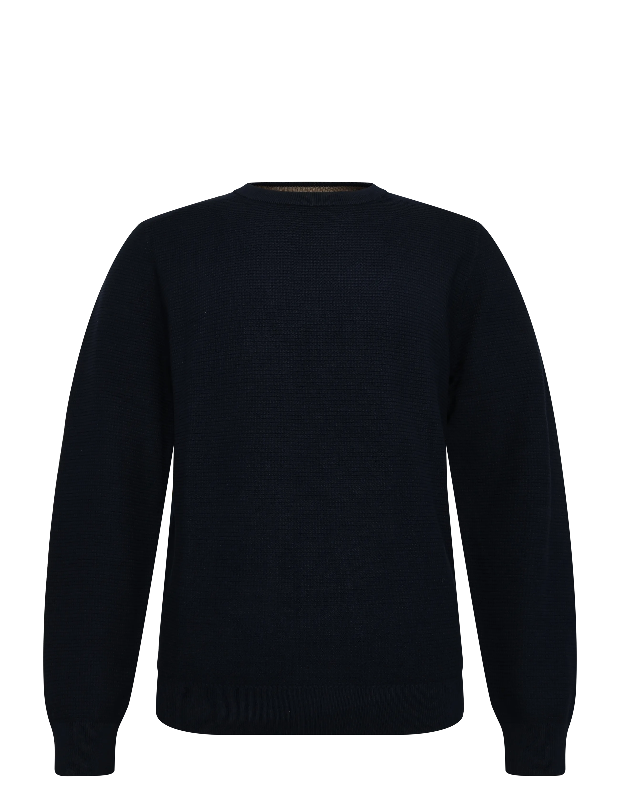 Tom Tailor structured crew neck knit - Ümara kaelusega - SKY CAPTAIN BLUE / navy