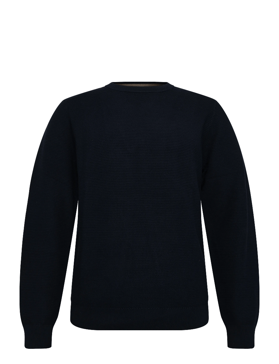 Tom Tailor - structured crew neck knit - Ümara kaelusega - sky captain blue - 1