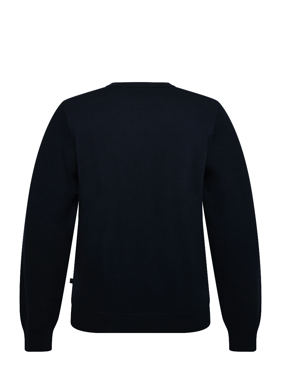 Tom Tailor - structured crew neck knit - Ümara kaelusega - sky captain blue - 2