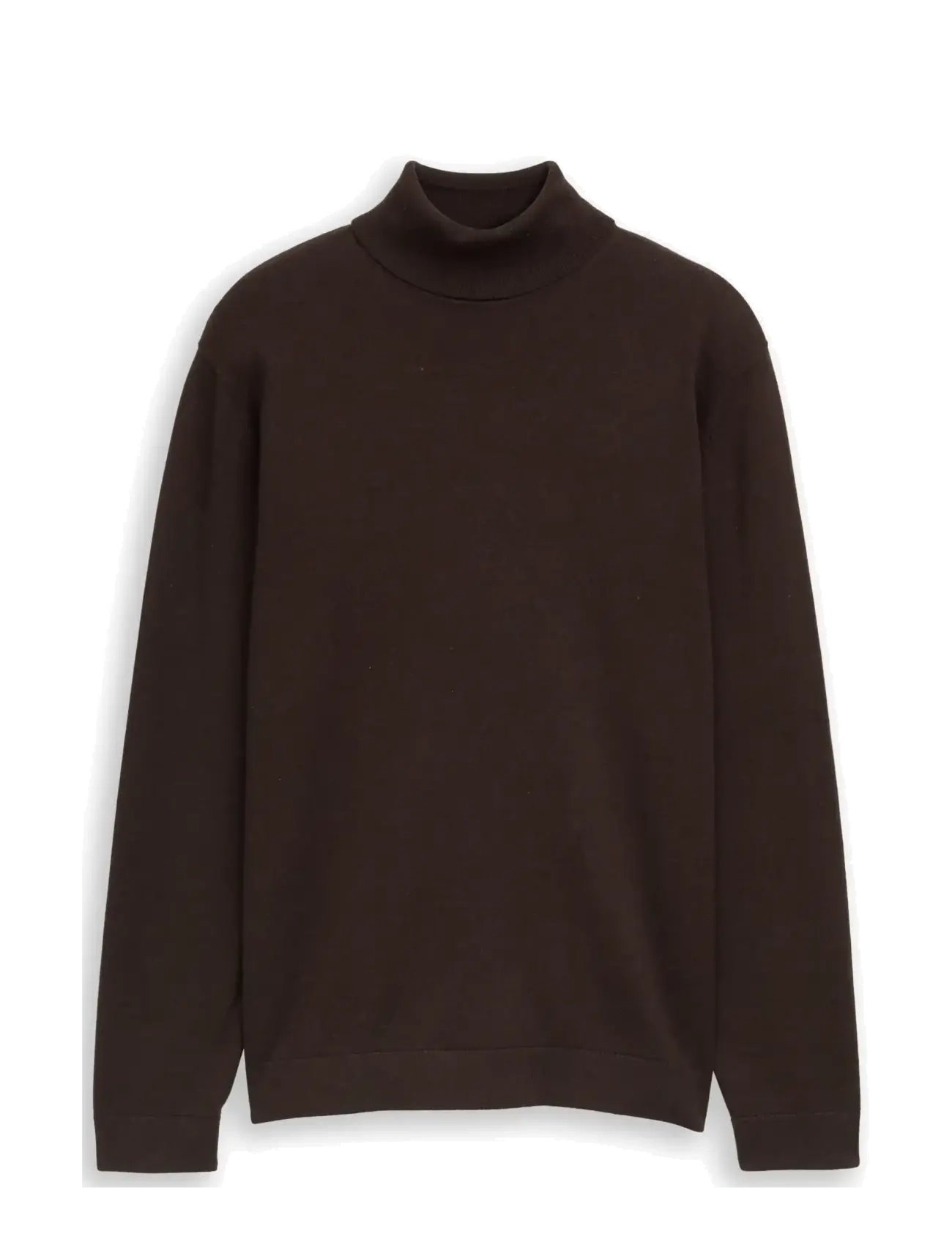 Tom Tailor - basic turtle neck knit - dark chocolate brown melange - 1