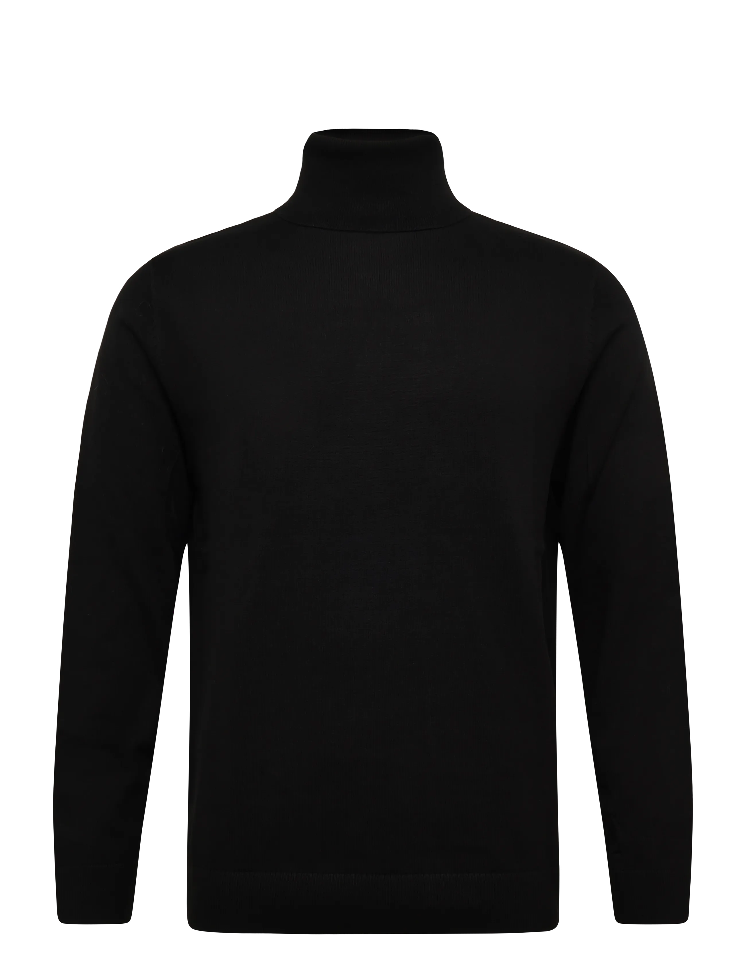 Tom Tailor basic turtle neck knit - Campaign - BLACK / black