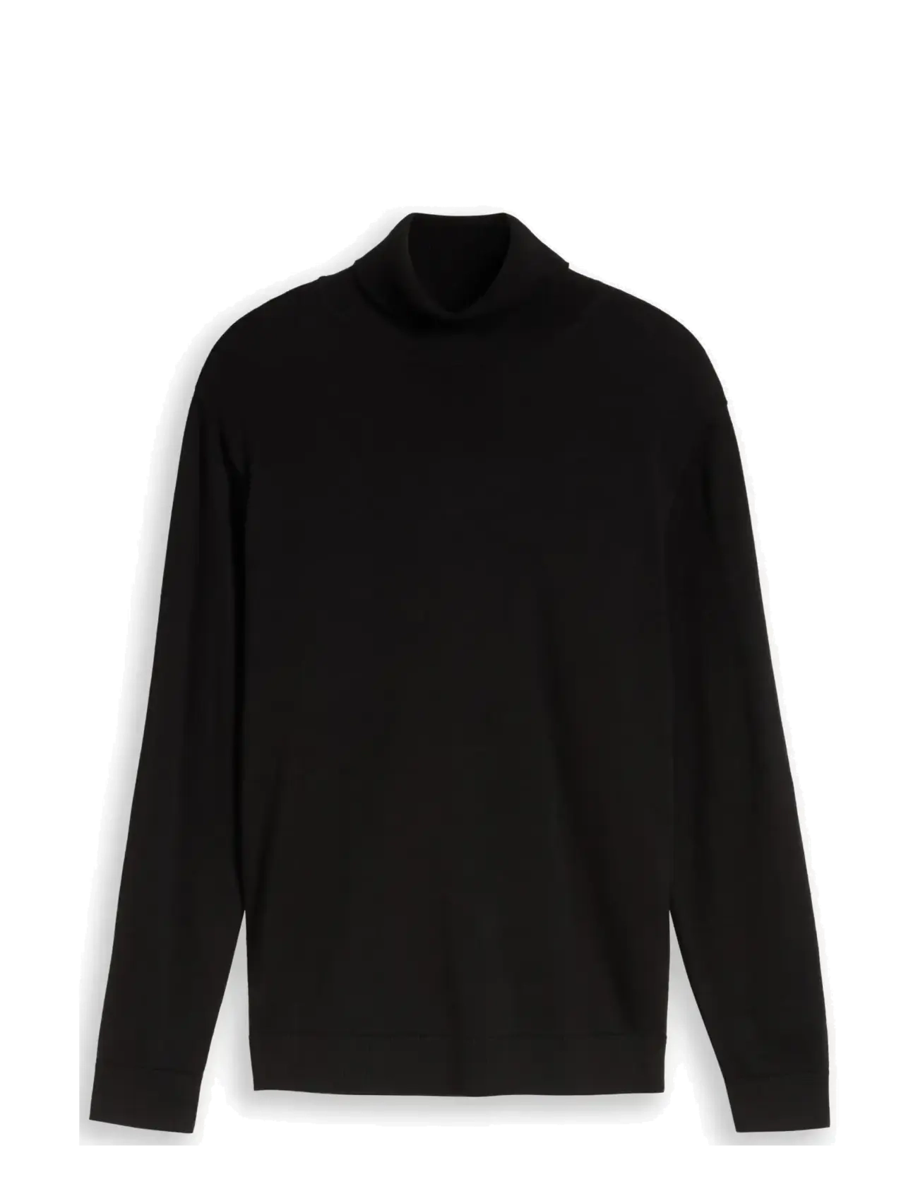 Tom Tailor basic turtle neck knit - Stickat - BLACK / black