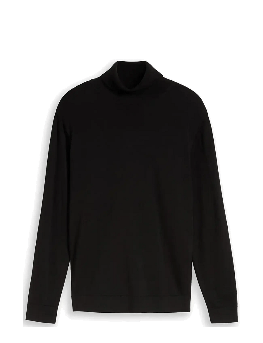 Tom Tailor - basic turtle neck knit - polokrage - black - 1