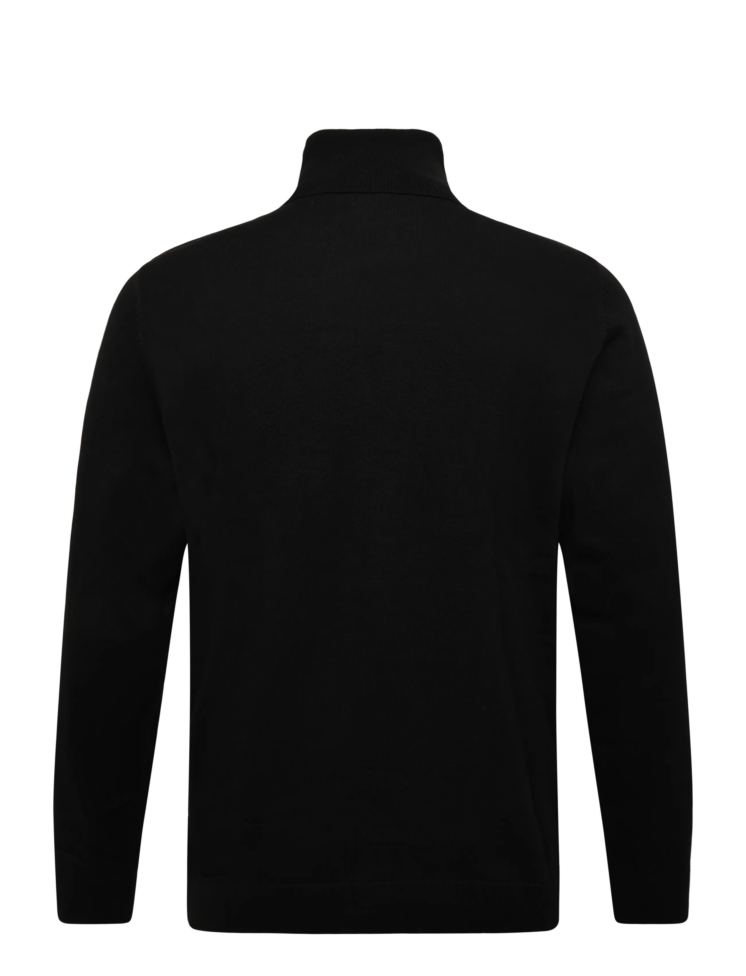 Tom Tailor - basic turtle neck knit - höstkläder - black - 2