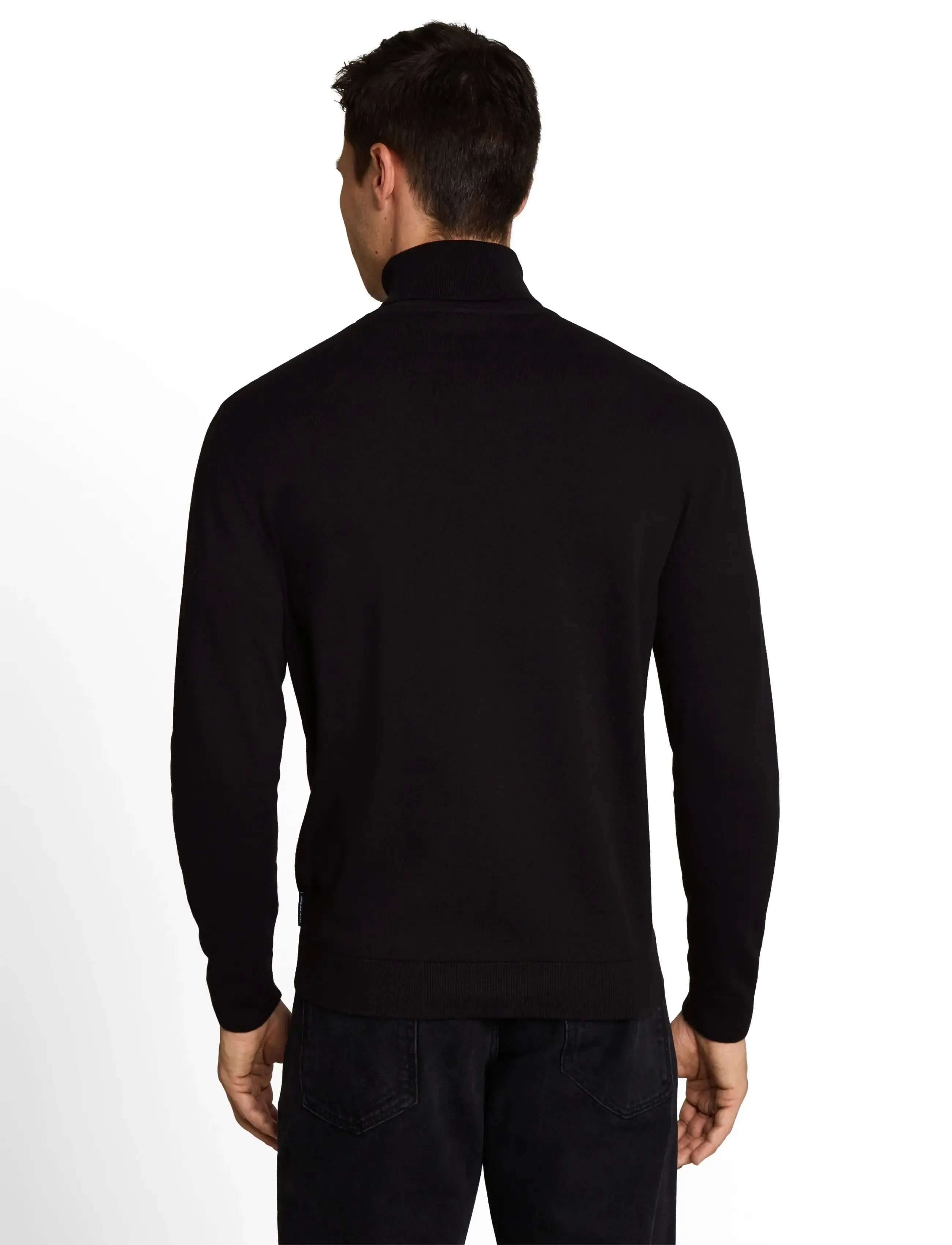 Tom Tailor - basic turtle neck knit - polokrage - black - 2