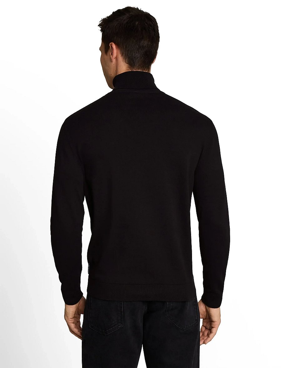 Tom Tailor - basic turtle neck knit - polokrage - black - 2
