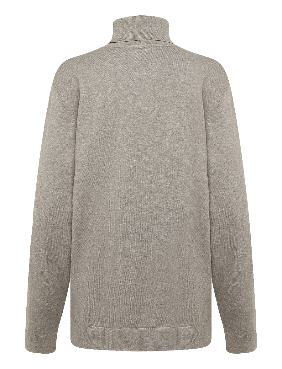 Tom Tailor - basic turtle neck knit - rollkragenpullover - driftwood taupe melangÉ - 2