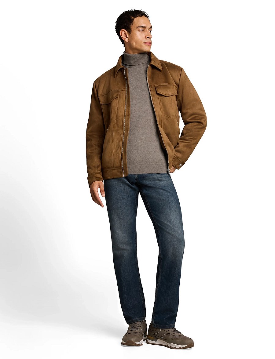 Tom Tailor - basic turtle neck knit - rollkragenpullover - driftwood taupe melangÉ - 0