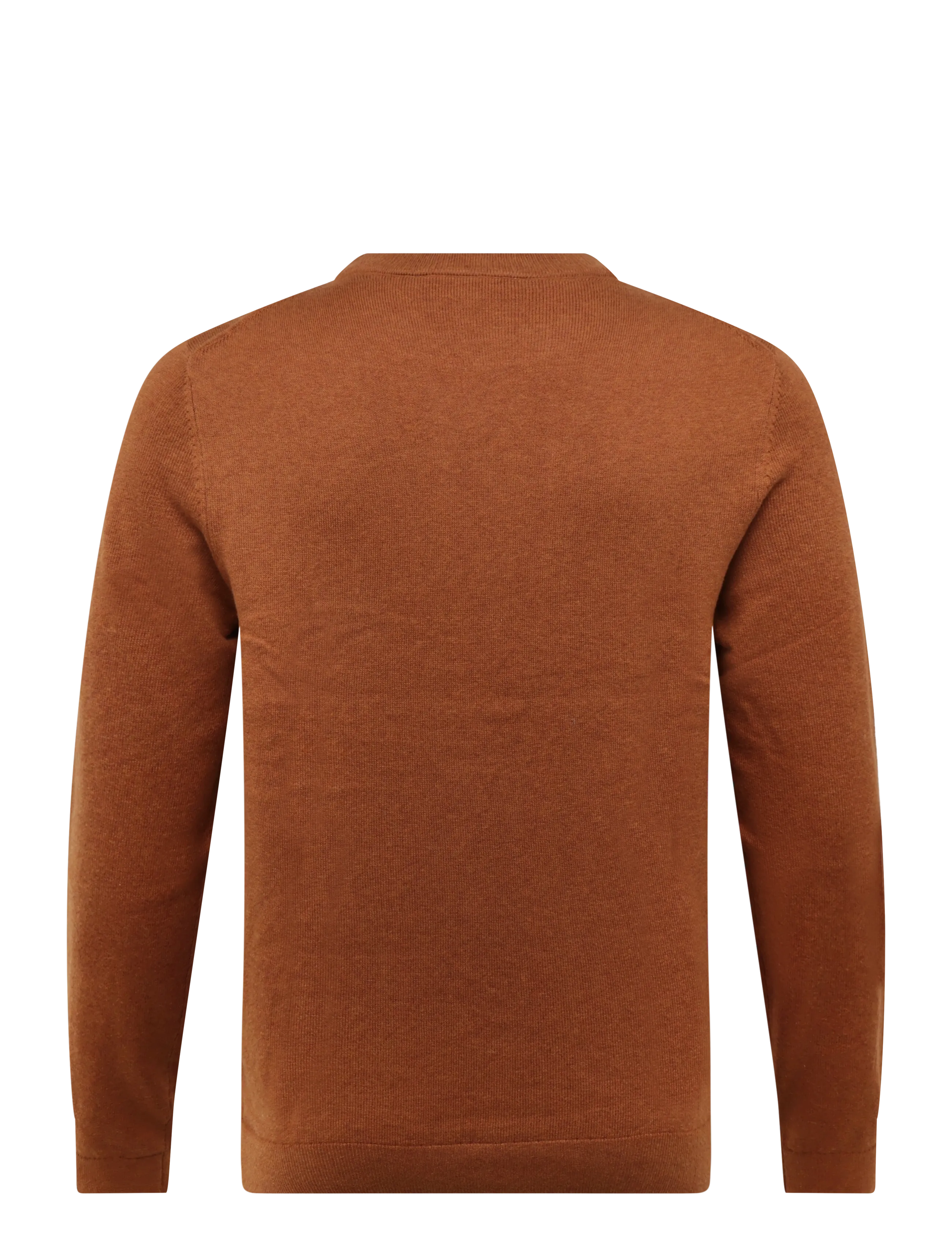 Tom Tailor - cotton cashmere crew neck knit - rundhalsad - camel brown melange - 2