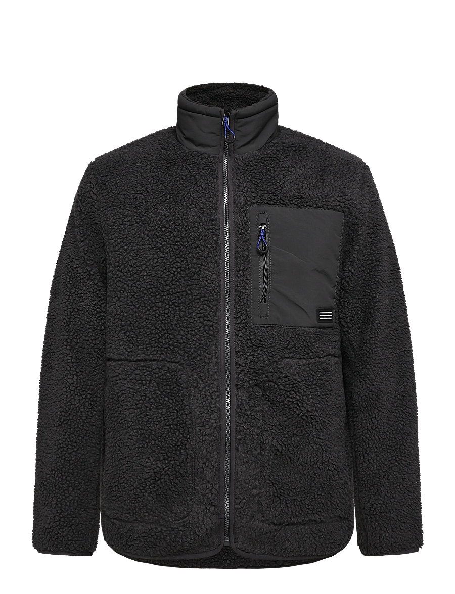 Tom Tailor - teddy jacket - herbstjacken - coal mine grey - 1