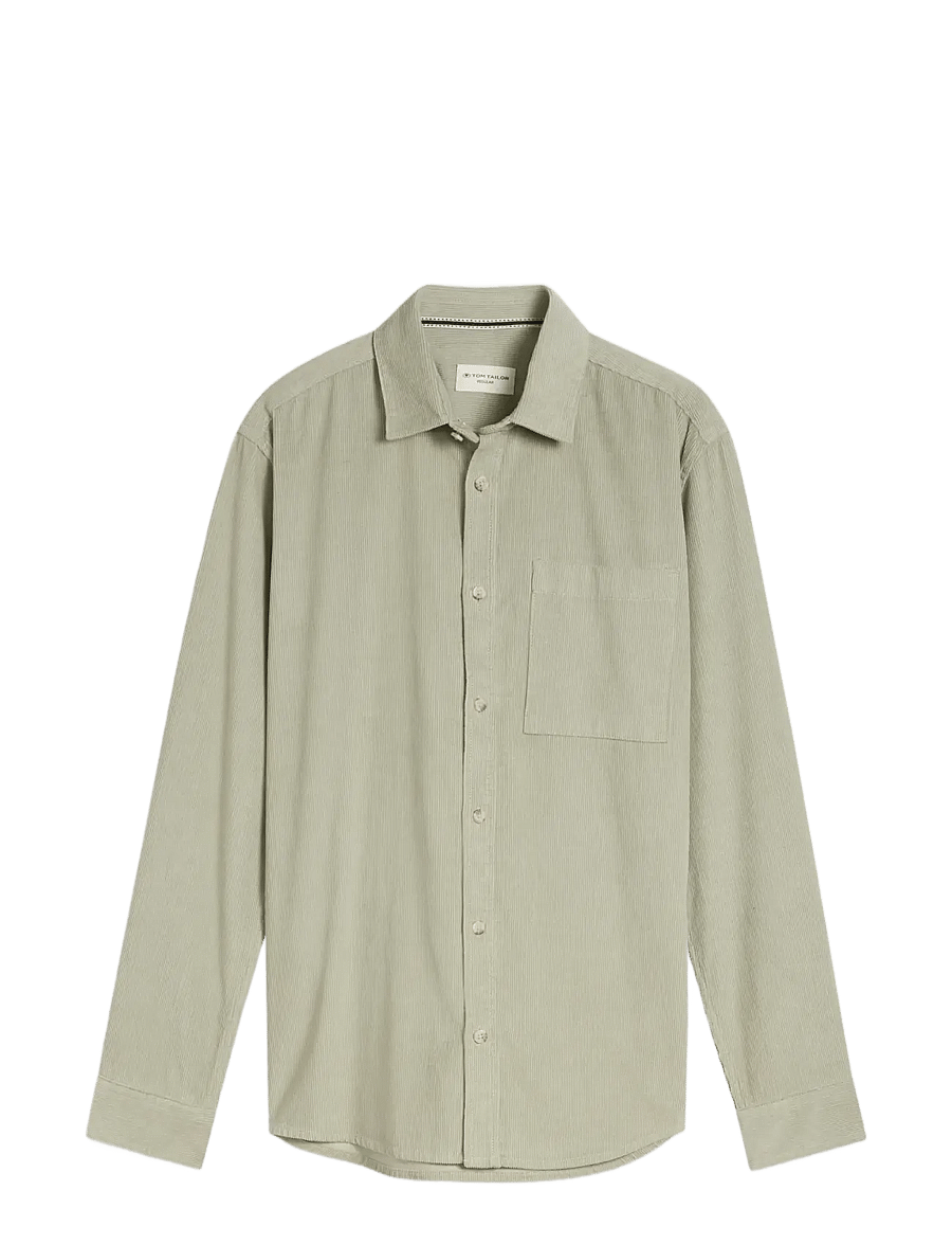 Tom Tailor - soft corduroy shirt - corduroy shirts - iron mint - 1