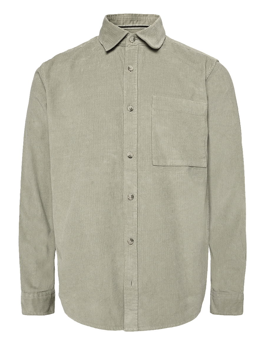 Tom Tailor - soft corduroy shirt - fløjlsskjorter - iron mint - 1
