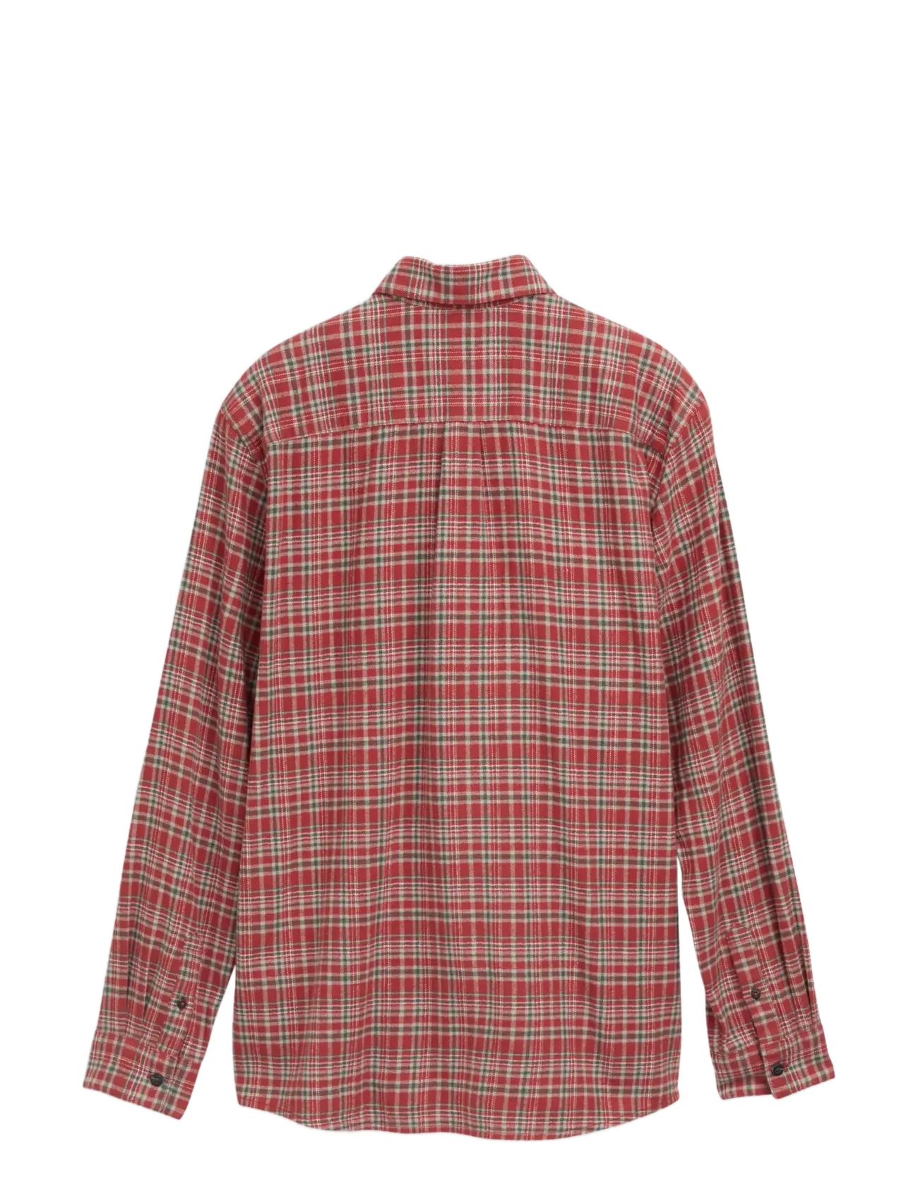 Tom Tailor - comfort checked shirt - red based mint check - 2