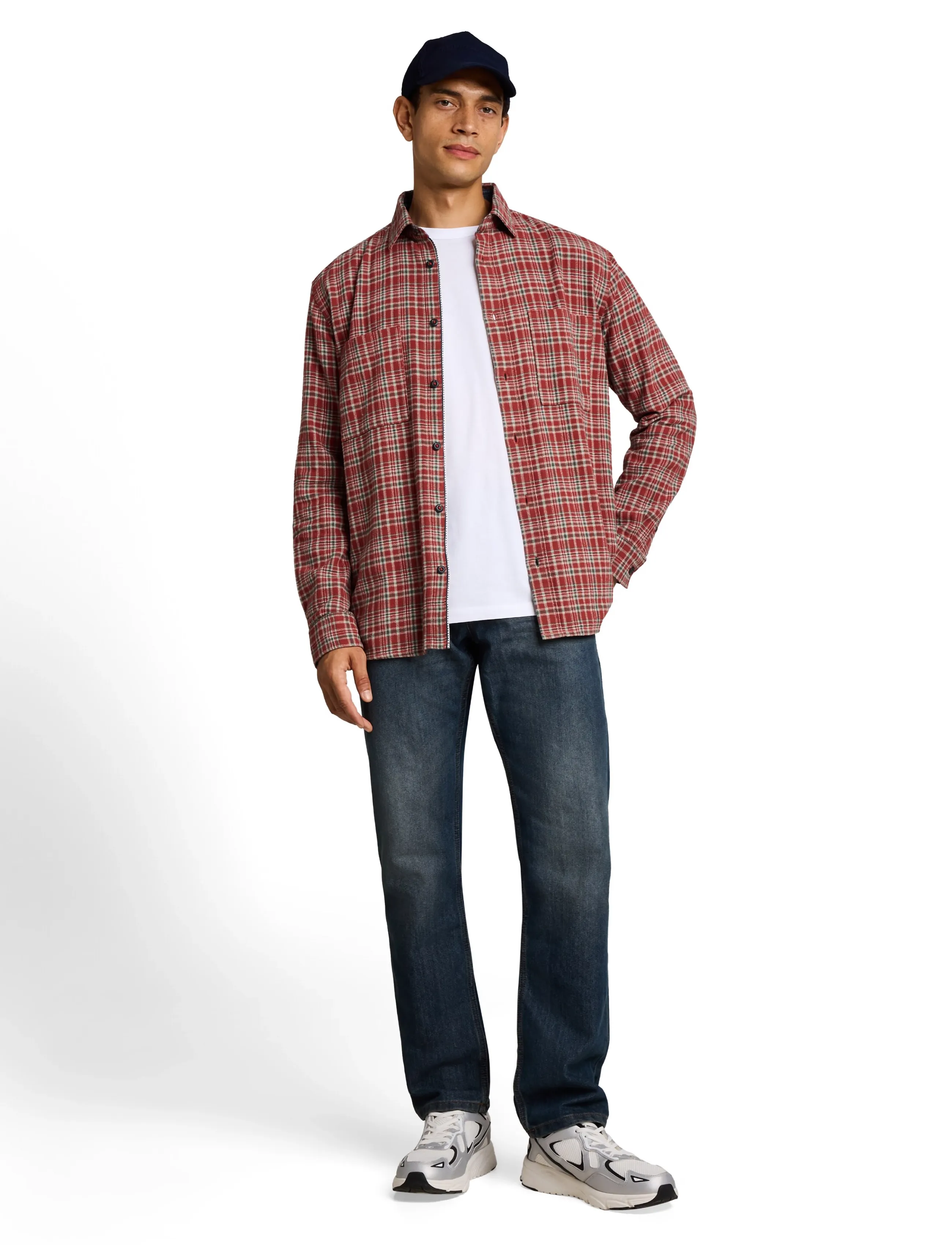 Tom Tailor comfort checked shirt - Kollektionen - RED BASED MINT CHECK / red
