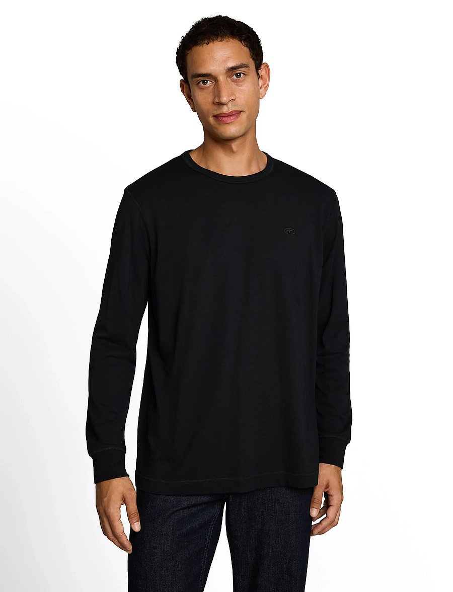 Tom Tailor - basic longsleeve t-shirt - langärmelige t-shirts - black - 3