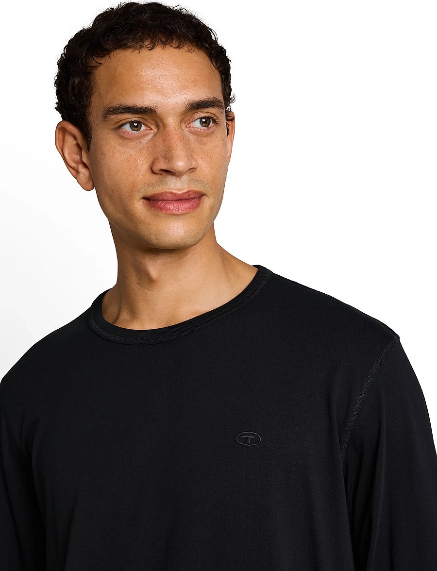 Tom Tailor - basic longsleeve t-shirt - langärmelige t-shirts - black - 4