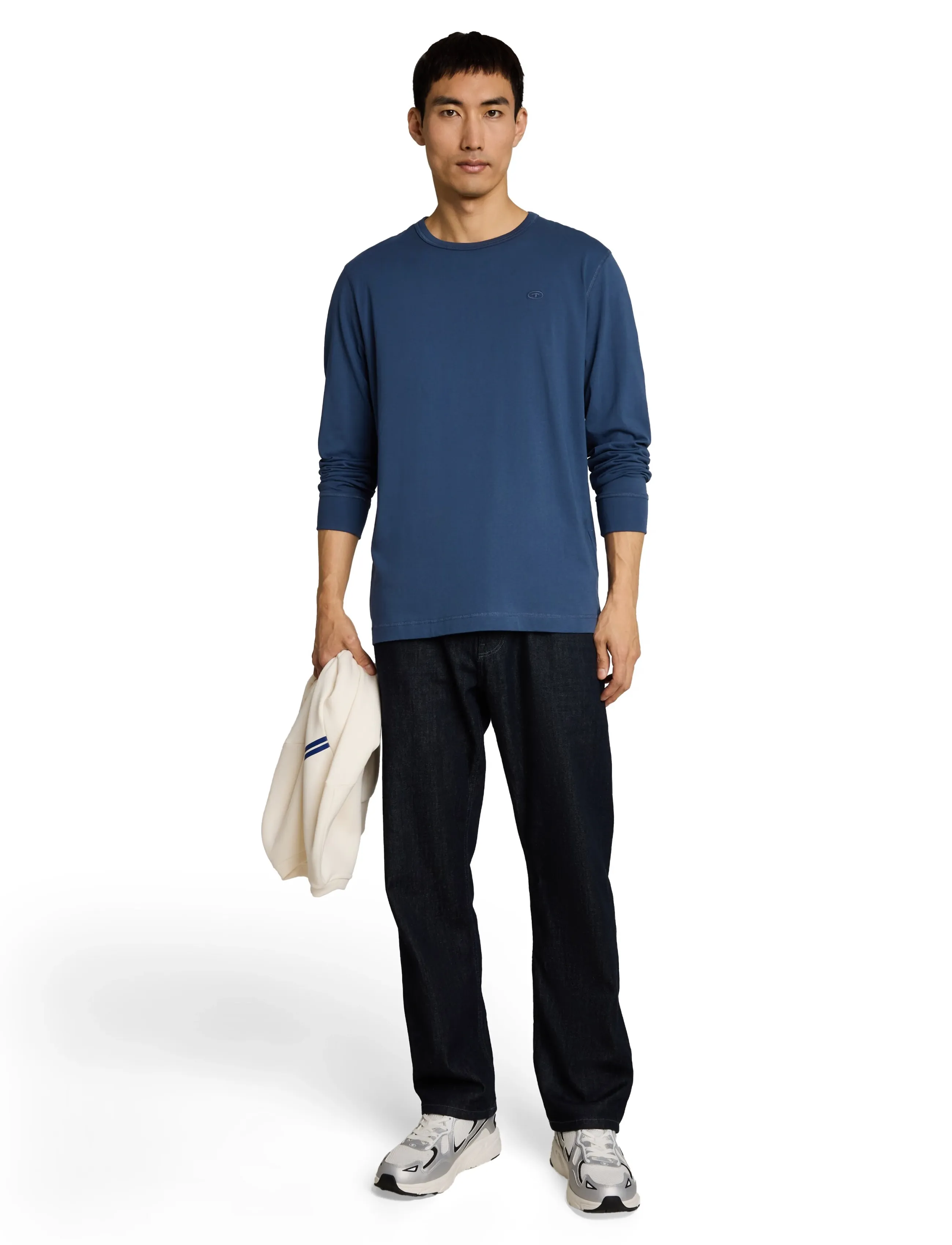 Tom Tailor basic longsleeve t-shirt - Kleidung - DARK DUCK BLUE / navy