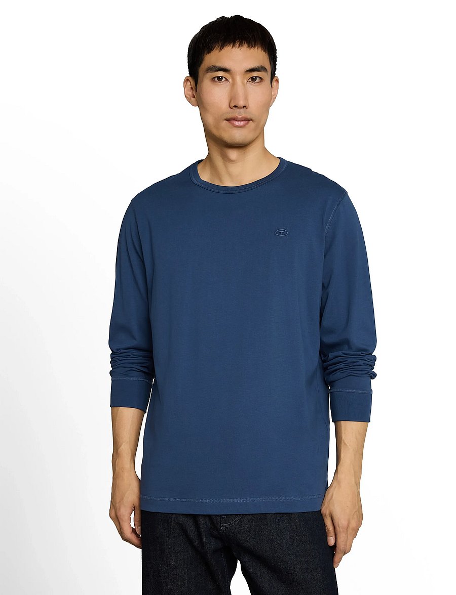 Tom Tailor - basic longsleeve t-shirt - langärmelige t-shirts - dark duck blue - 3