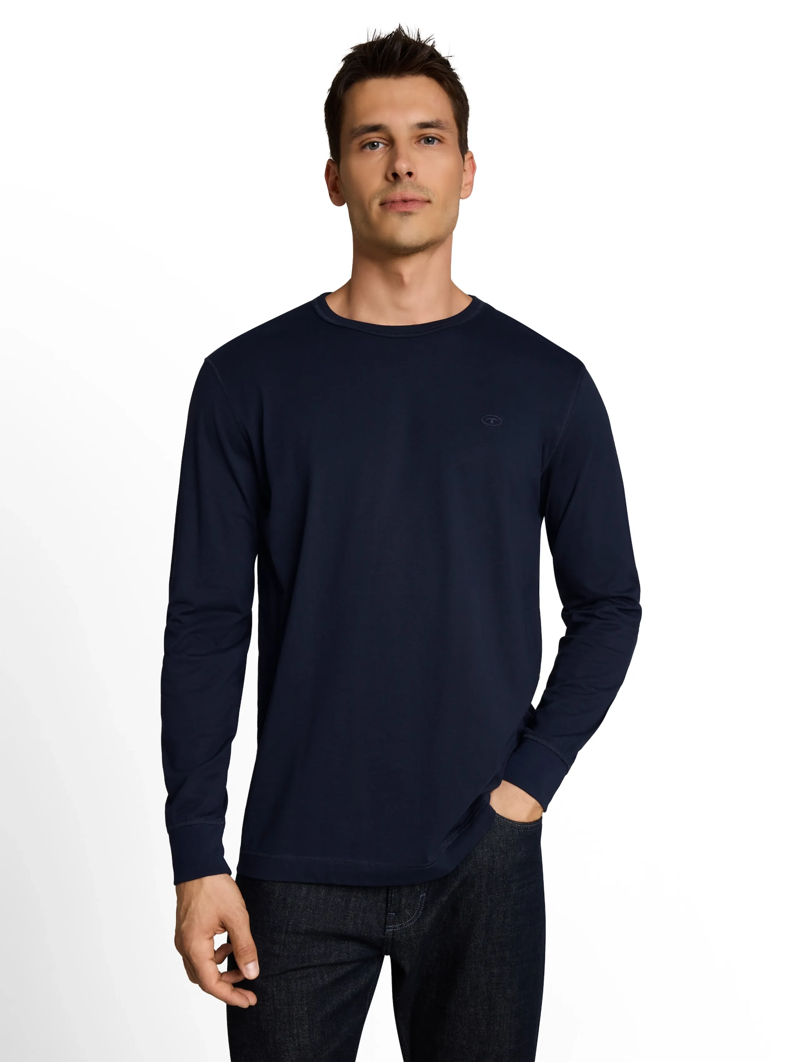 TOM TAILOR Basic Longsleeve T-Shirt herr – bild 4