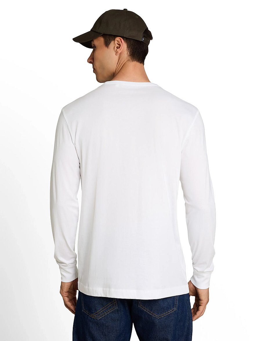 Tom Tailor - basic longsleeve t-shirt - long-sleeved t-shirts - white - 2