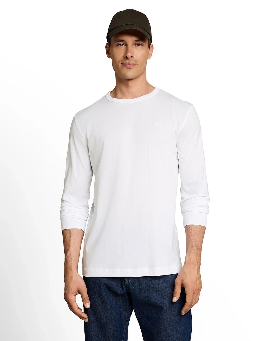 Tom Tailor - basic longsleeve t-shirt - long-sleeved t-shirts - white - 3