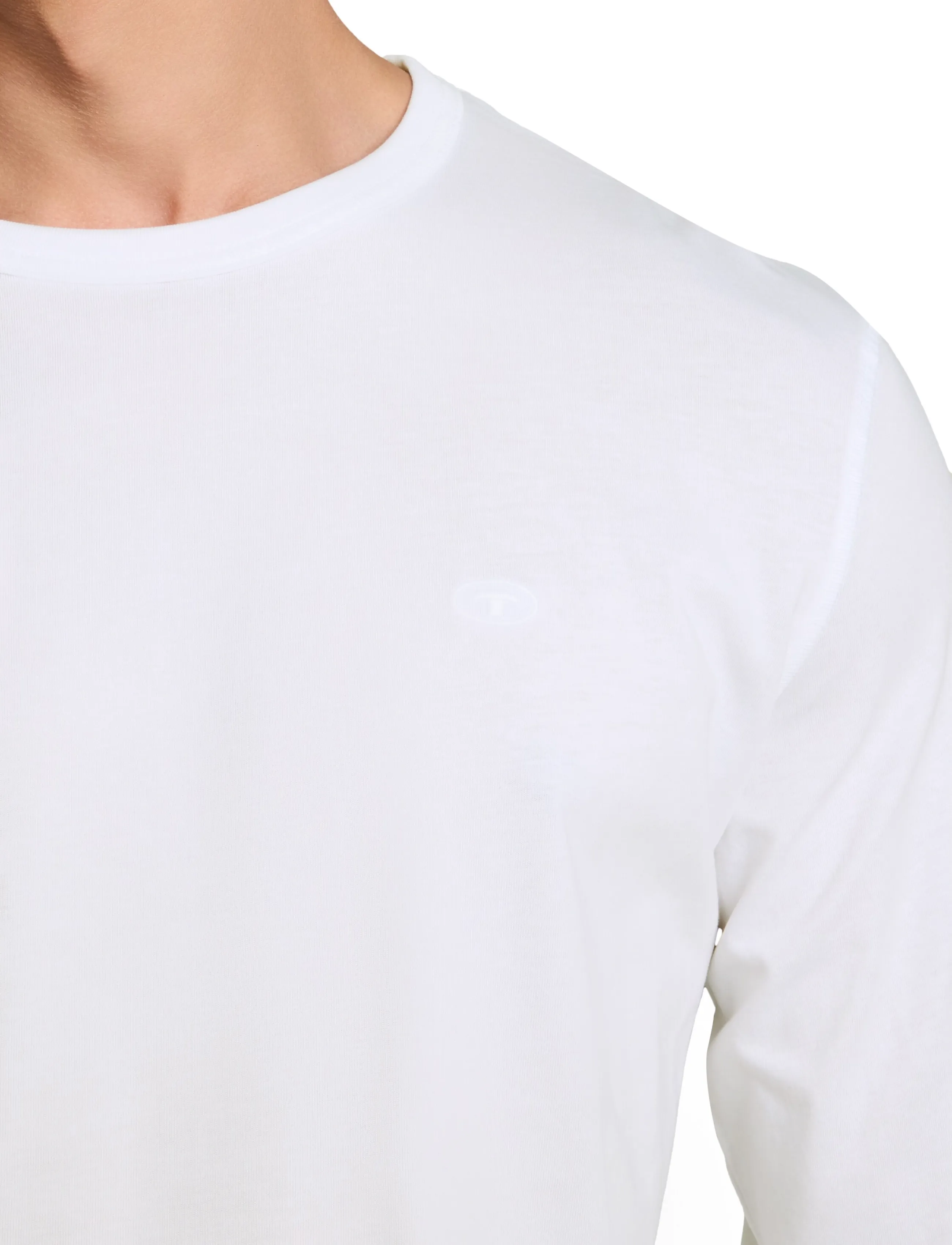 Tom Tailor - basic longsleeve t-shirt - long-sleeved t-shirts - white - 4
