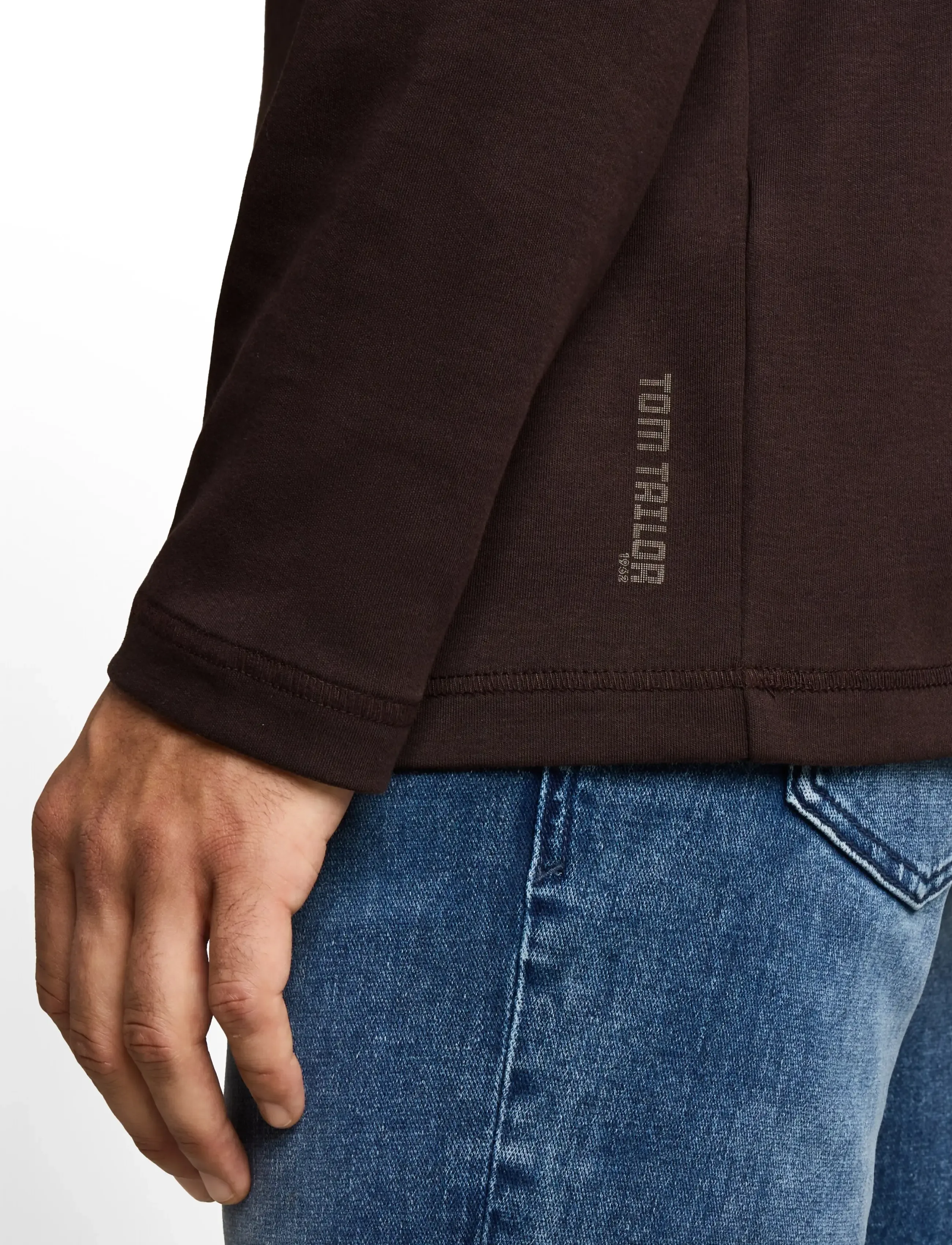 Tom Tailor - printed turtleneck - rullekraver - dark chocolate brown - 5