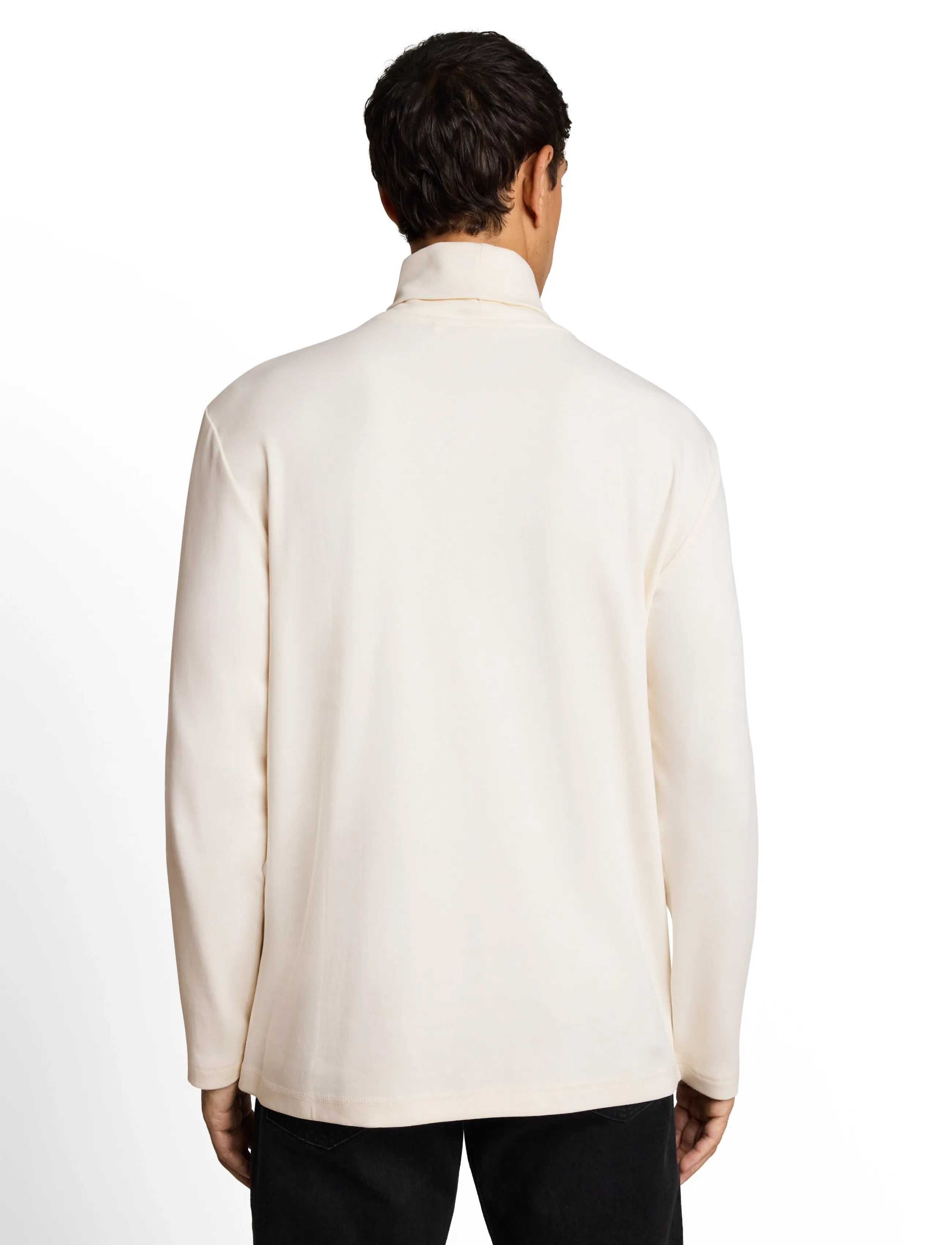 Tom Tailor - printed turtleneck - rullekraver - gardenia white - 3
