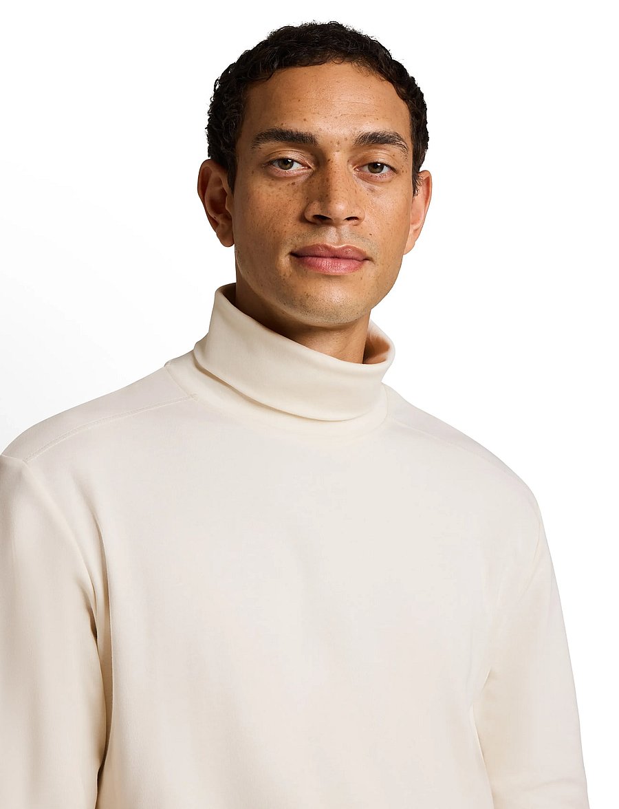 Tom Tailor - printed turtleneck - rullekraver - gardenia white - 5