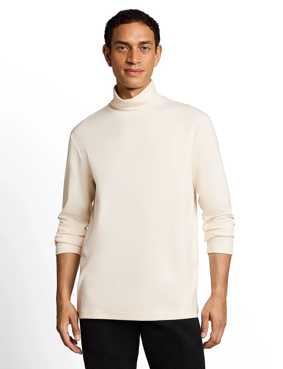 Tom Tailor - printed turtleneck - rullekraver - gardenia white - 0