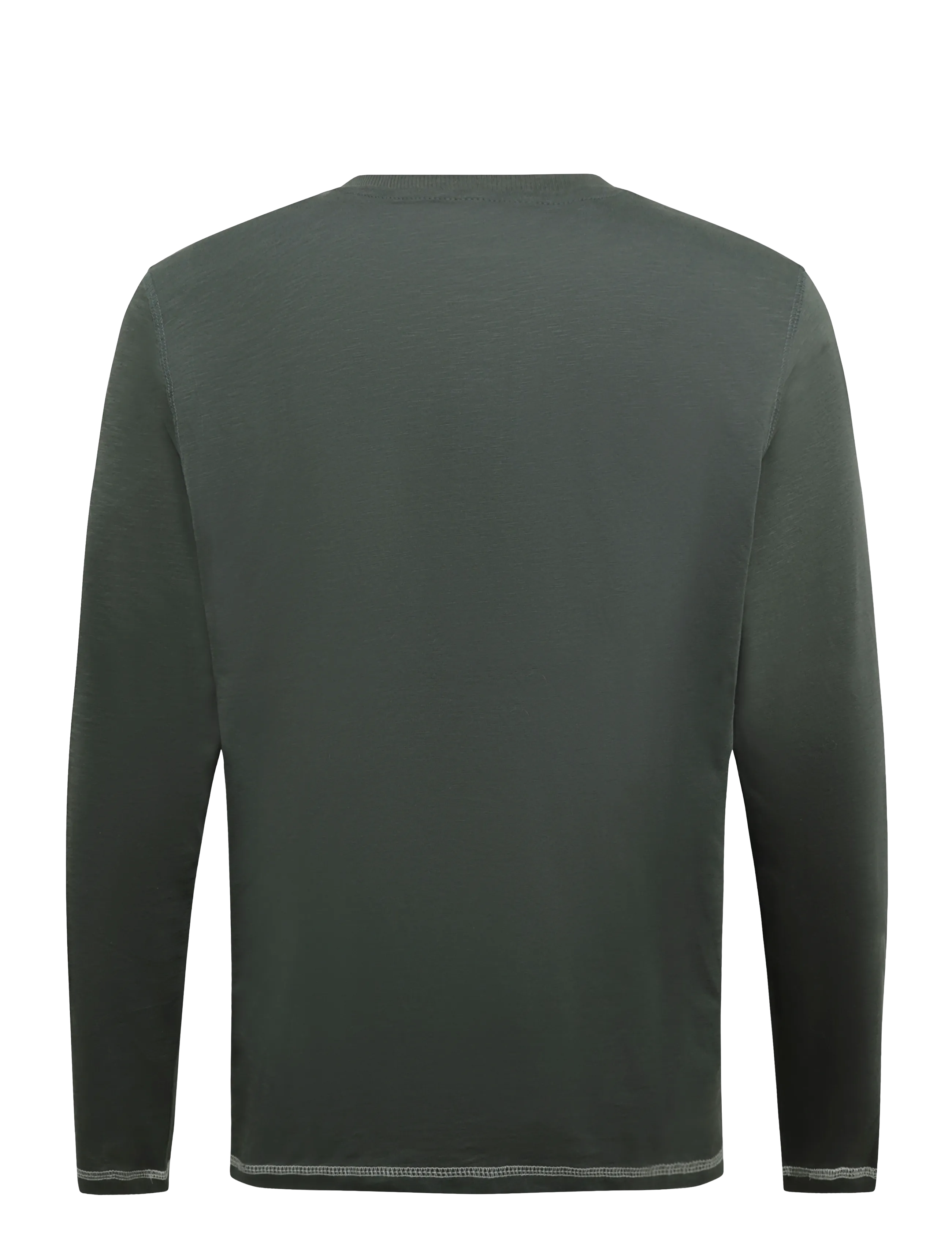 Tom Tailor - longsleeve henley - t-shirts - darkest olive - 2