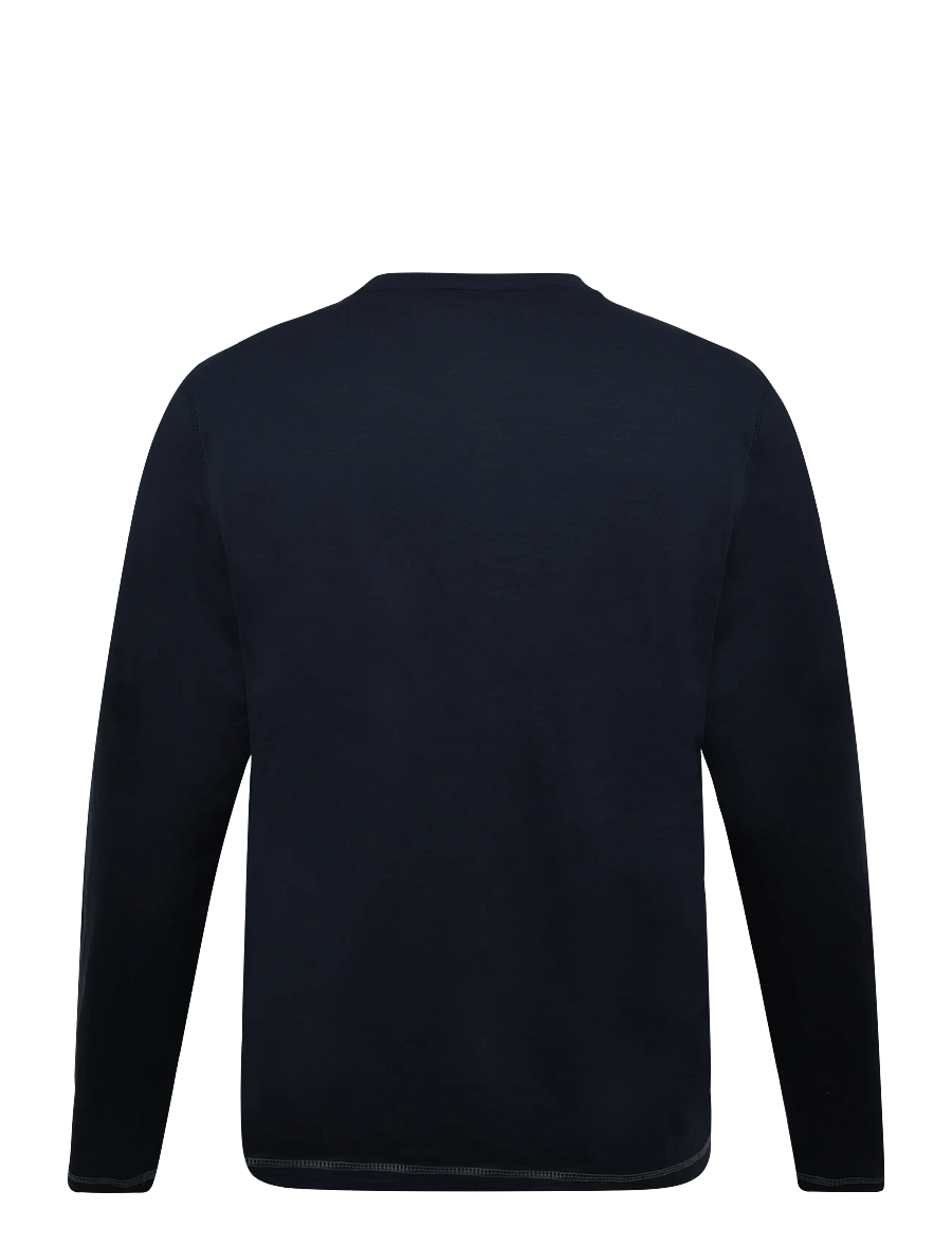 Tom Tailor - longsleeve henley - långärmade t-shirts - sky captain blue - 2