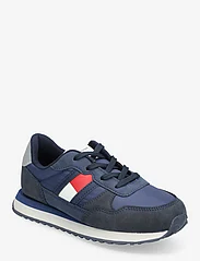 Tommy Hilfiger - FLAG LOW CUT LACE-UP SNEAKER - sommerschnäppchen - blue - 0