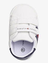 Tommy Hilfiger - FLAG LOW CUT VELCRO SHOE - sommarfynd - white/blue - 3