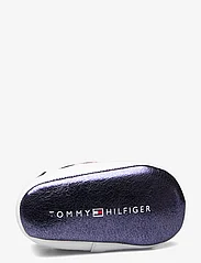 Tommy Hilfiger - FLAG LOW CUT VELCRO SHOE - ar zemu augšdaļu - white/blue - 4
