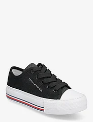 Tommy Hilfiger - LOW CUT LACE-UP SNEAKER - sommarfynd - black - 0
