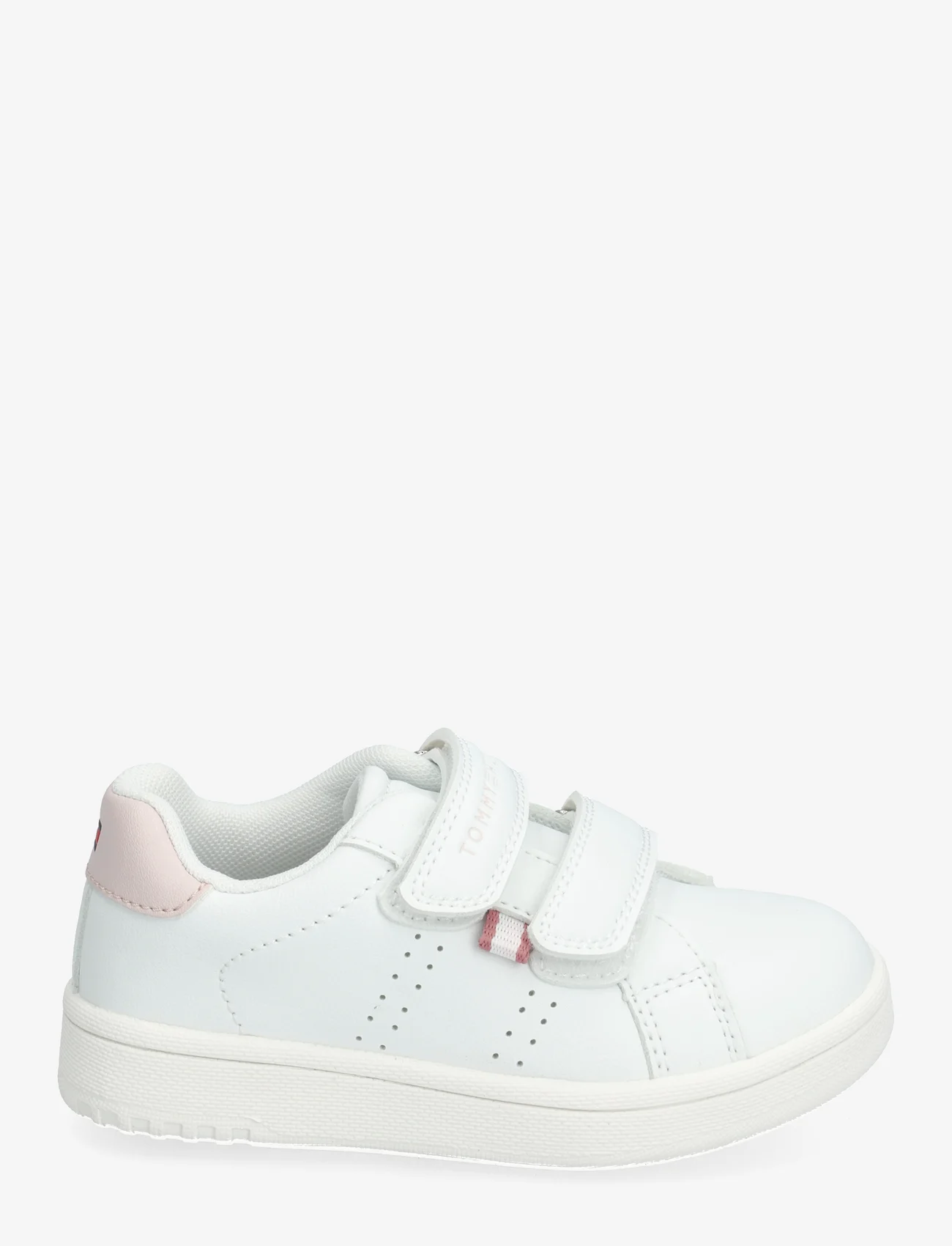 Tommy Hilfiger - LOW CUT VELCRO SNEAKER - sommarfynd - white/pink - 1