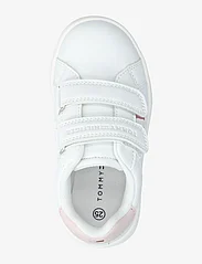 Tommy Hilfiger - LOW CUT VELCRO SNEAKER - sommarfynd - white/pink - 3