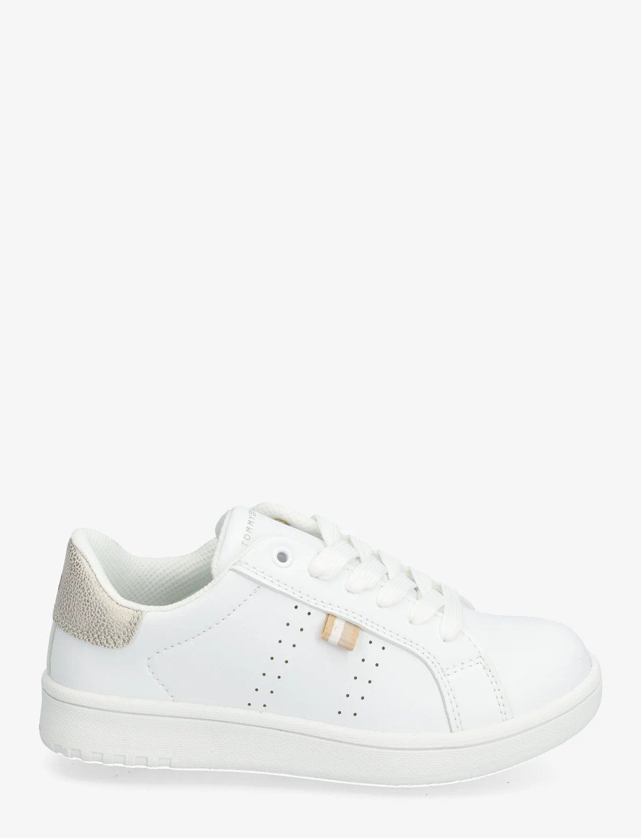 Tommy Hilfiger - LOW CUT LACE-UP SNEAKER - summer savings - white/platinum - 1