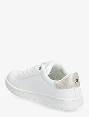 Tommy Hilfiger - LOW CUT LACE-UP SNEAKER - summer savings - white/platinum - 2