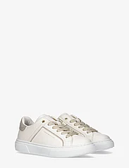 Tommy Hilfiger - LOW CUT LACE-UP SNEAKER - summer savings - off white/platinum - 0