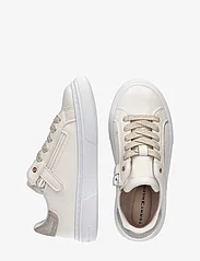 Tommy Hilfiger - LOW CUT LACE-UP SNEAKER - summer savings - off white/platinum - 3