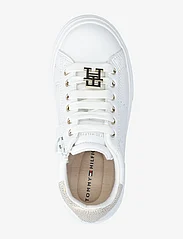 Tommy Hilfiger - LOW CUT LACE-UP SNEAKER - laag sneakers - white/platinum - 3