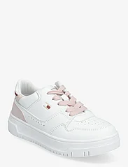 Tommy Hilfiger - LOW CUT LACE-UP SNEAKER - gode sommertilbud - white/pink - 0