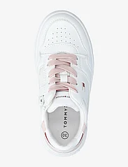 Tommy Hilfiger - LOW CUT LACE-UP SNEAKER - suvised sooduspakkumised - white/pink - 3