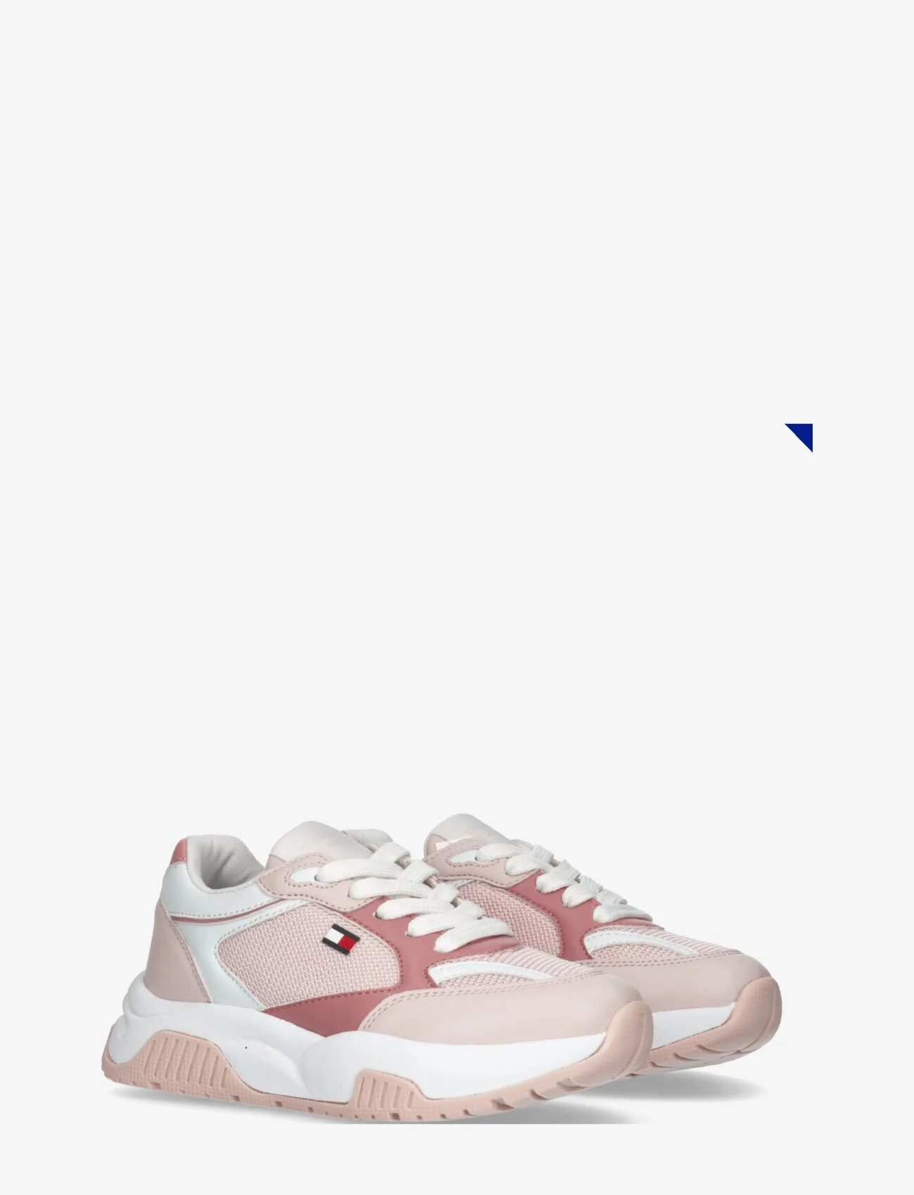 Tommy Hilfiger - LOW CUT LACE-UP SNEAKER - lave sneakers - pink/white - 0