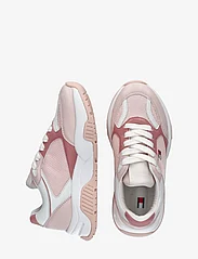Tommy Hilfiger - LOW CUT LACE-UP SNEAKER - summer savings - pink/white - 3