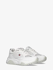 Tommy Hilfiger - LOW CUT LACE-UP SNEAKER - gode sommertilbud - white/silver - 0