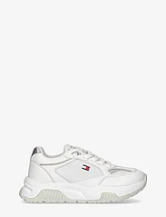 Tommy Hilfiger - LOW CUT LACE-UP SNEAKER - gode sommertilbud - white/silver - 1